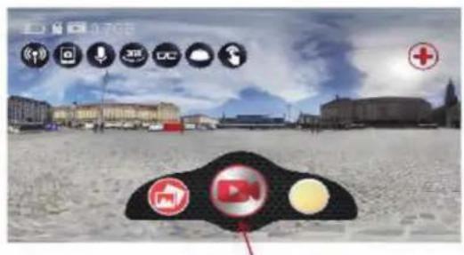 Screenshot of a digital interface with app icons and a cartoon character in the foreground, showing a snowy city scene.