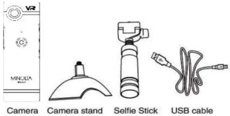 VR MINOLTA MAX Camera Camera stand Selfie Stick USB cable