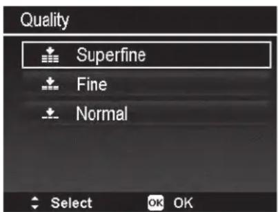 Quality Superfine Fine Normal Select OK OK