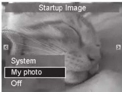 Startup Image System My photo Off