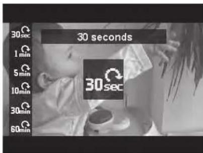 30 seconds 30 sec 1 min 5 min 10 min 30 min 60 min