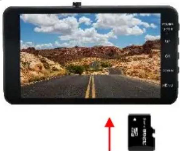 Digital display showing a desert highway with sky and cloud, alongside a 720GB flash drive icon with red arrow.