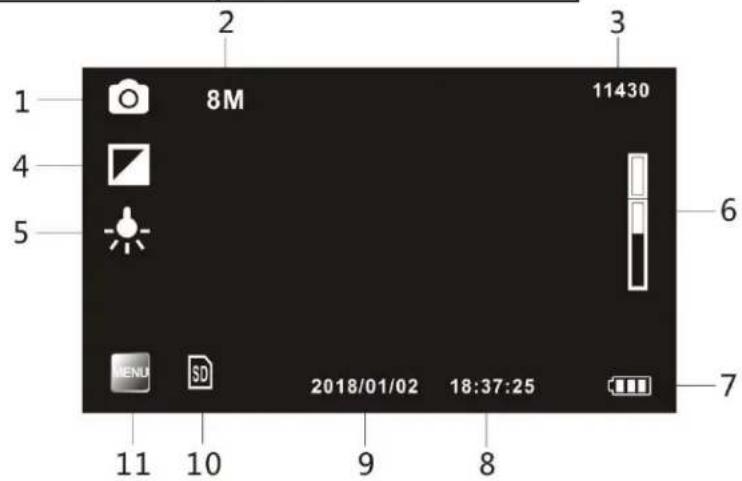 1 2 3 8M 11430 4 5 6 MENU SD 2018/01/02 18:37:25 7 11 10 9 8