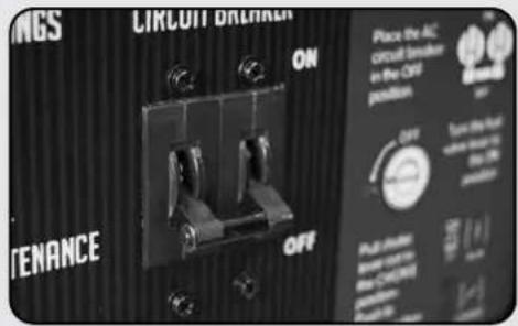 CIRCUIT DRAINER ON OFF Ples the AC circuit breaker in the Grid position OFF Turn step heat on the grid on the grid Puls Poles Power Cuts Power Cuts Position Position