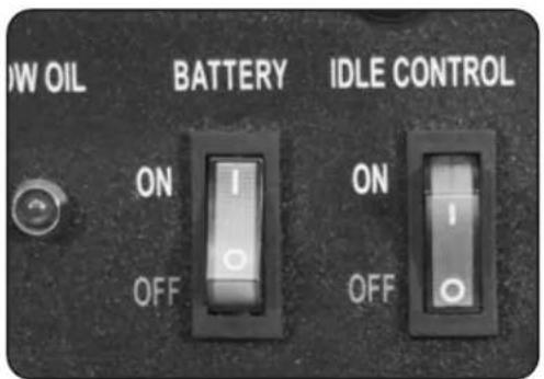 OW OIL BATTERY IDLE CONTROL ON ON OFF OFF