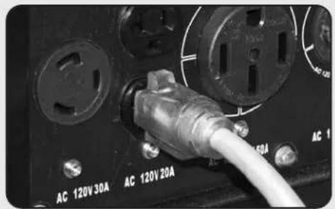 DuroMax DS13000EH - Turn breaker on - 1