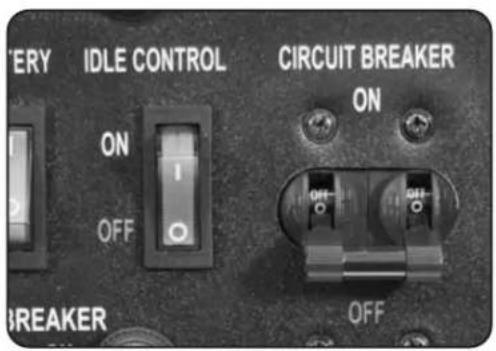 ERY IDLE CONTROL CIRCUIT BREAKER ON OFF BREAKER ON OFF OFF