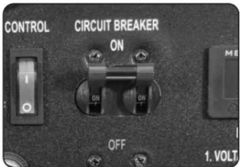 CONTROL CIRCUIT BREAKER ON OFF 1. VOLT