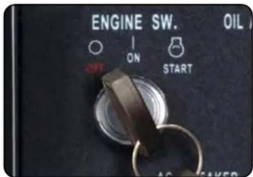 ENGINE SW. OIL ON START