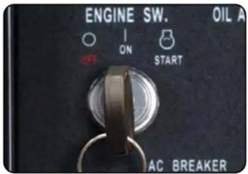 ENGINE SW. OIL A ON START AC BREAKER