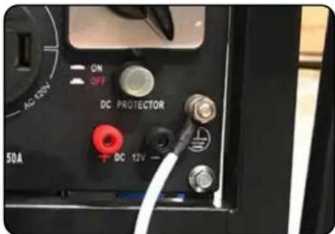 AC 120V ON OFF DC PROTECTOR 50A + DC 12V -