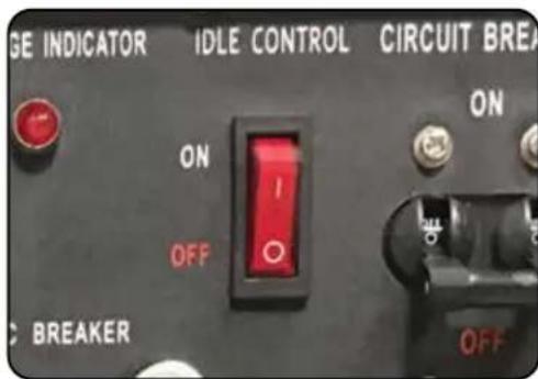 GE INDICATOR IDLE CONTROL CIRCUIT BREAK ON OFF BREAKER ON OFF