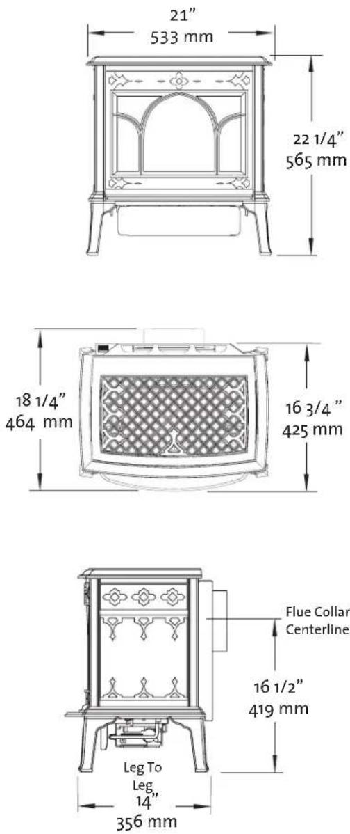 JOTUL GF 200 DV II - Jøtul GF 100 DV II Miscellaneous Kit Contents - 1
