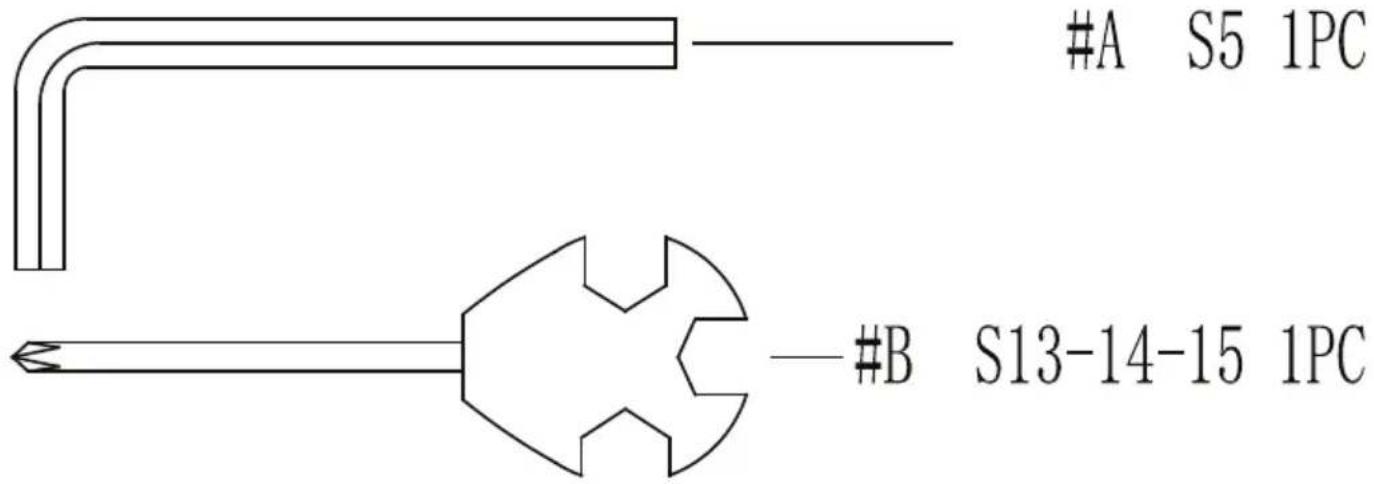 #A S5 1PC #B S13-14-15 1PC