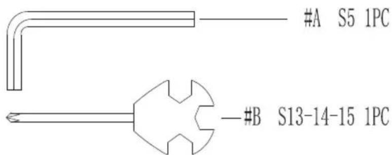 #A S5 1PC #B S13-14-15 1PC