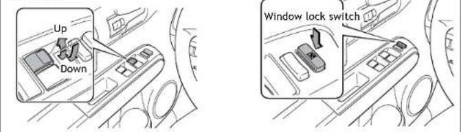 Up Down Window lock switch