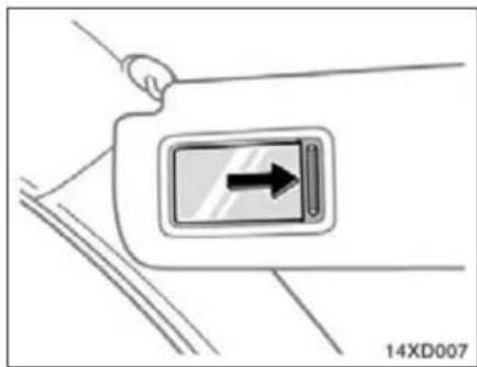 Diagram of a car seatbelt with an arrow indicating direction (no text or symbols)