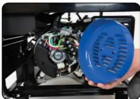 DuroMax XP13000X - Changing/ Inspecting the Carbon Brushes - 1