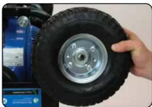 DuroMax XP12000DX - Install inside wheel washers - 1