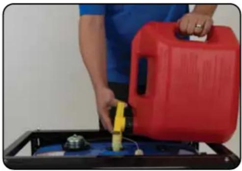 DuroMax XP12000DX - Step 5 - Adding Gasoline (Optional) - 1