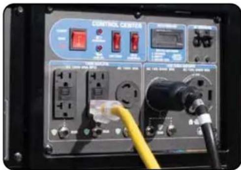 DuroMax XP12000DX - Connecting a Load to the Generator - 2