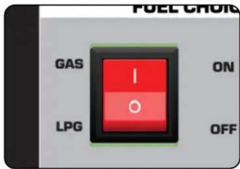 FUEL CHOIC GAS I ON LPG O OFF