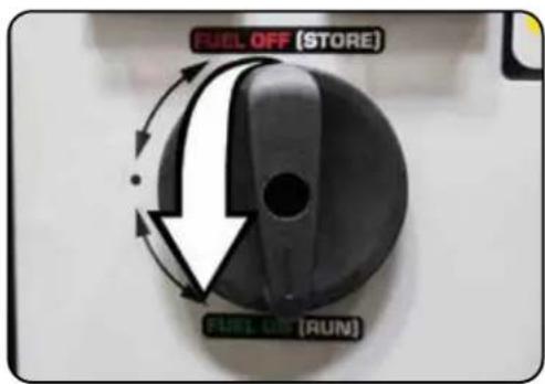FUEL OFF (STORE) FUEL ON (RUN)