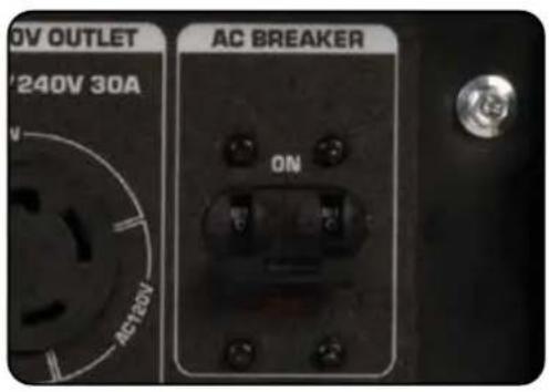 240V OUTLET AC BREAKER ON AC120V