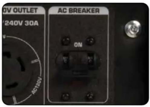 0V OUTLET '240V 30A AC120V AC BREAKER ON