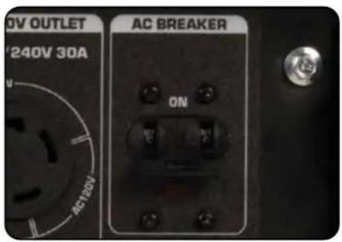 OV OUTLET '240V 30A AC BREAKER ON