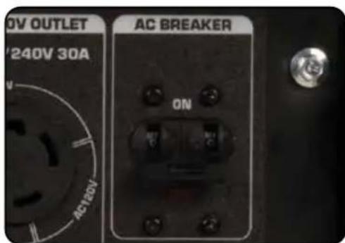 OV OUTLET '240V 30A AC BREAKER ON