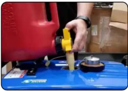 DuroMax XP7500DX - Step 4 - Adding Gasoline (Optional) - 1