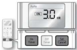 SAMSUNG AQ09RLN - Combining On timer and Off timer - 2