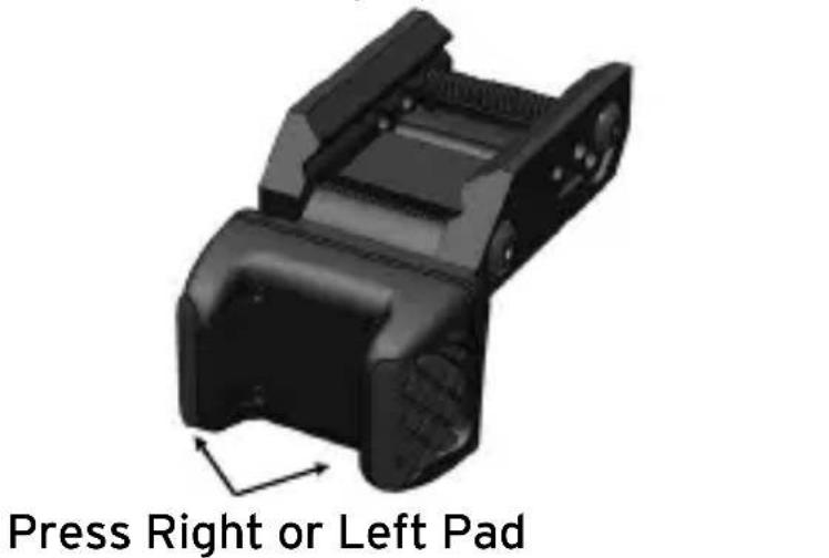 Press Right or Left Pad
