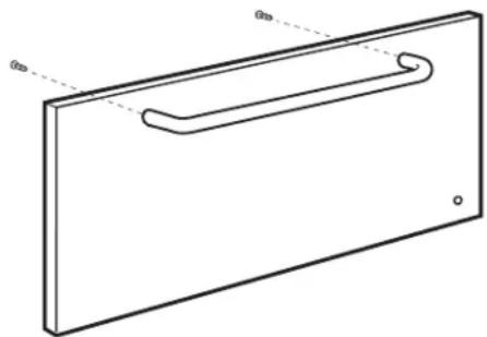 Monogram ZTW900PSNSS - REINSTALL ORIGINAL HANDLE OR OPTIONAL CUSTOM HANDLE - 1