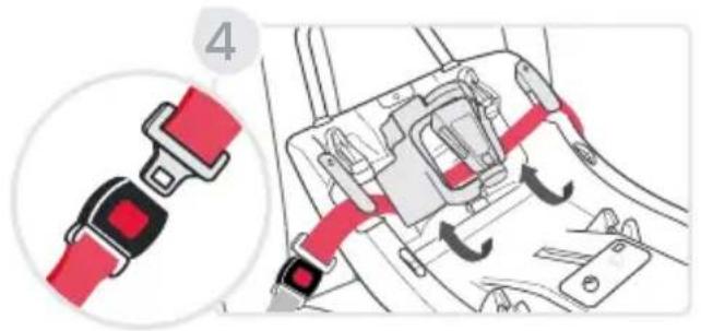 BRITAX Willow S - Lap Belt Installation - 4