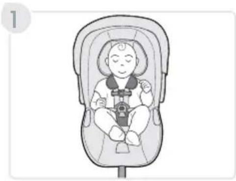 BRITAX Willow S - Instalación del cinturón para cadera - 1