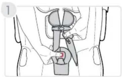 BRITAX Willow S - Adjusting the Buckle Position - 2