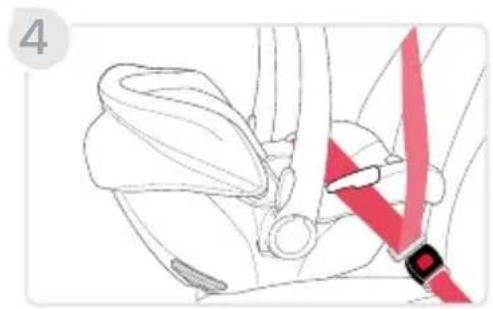 BRITAX Willow S - Instalación del cinturón para cadera y hombros - 2