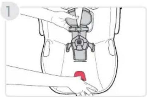 BRITAX Willow S - Funciones del asiento de seguridad para niños Cómo ajustar el arnés - 2