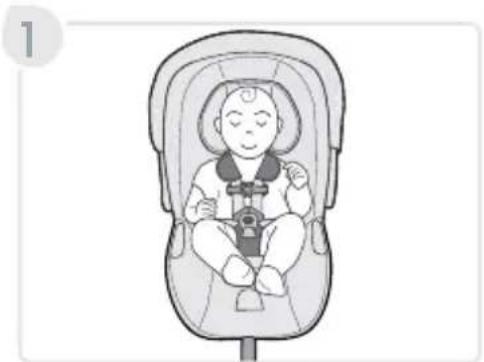 BRITAX Willow S - Instalación del cinturón para cadera y hombros - 1