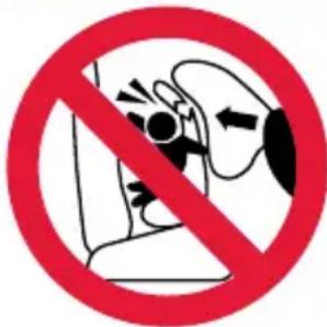 Prohibition sign with pictogram of a person using a device, no text present