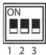 CRUX SWRCR-59 - AFTERMARKET RADIO DIP SWITCH SETTINGS: - 1