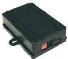 Black rectangular electronic device with a small red sensor on the front panel (no visible text or symbols)
