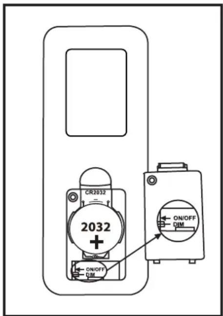 CR2032 2032 ON/OFF DIM ON/OFF DIM