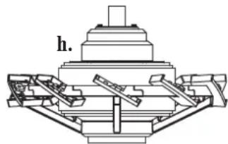 Technical line drawing of a mechanical assembly with no visible text or symbols