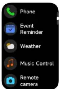 Phone Event Reminder Weather Music Control Remote camera