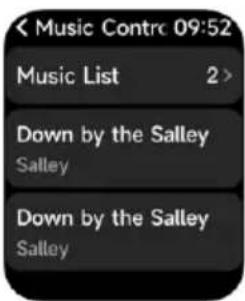 < Music Contrc 09:52 Music List 2> Down by the Salley Salley Down by the Salley Salley