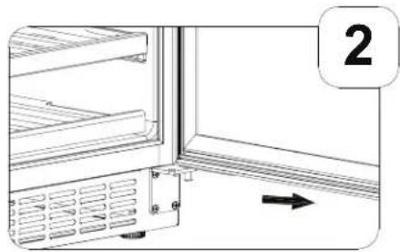 EDGESTAR CBR1501SSOD - Reversing the Door Swing - 3