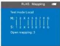 Noyafa NF-8601a - a.Cable line-to-line test (eg: Network cable): - 8